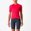 Castelli Espresso Women's Jersey In Hibiscus/Grey