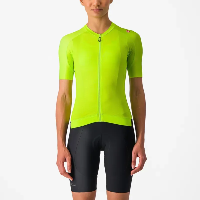 Castelli Espresso Women's Jersey In Electric Lime/Green