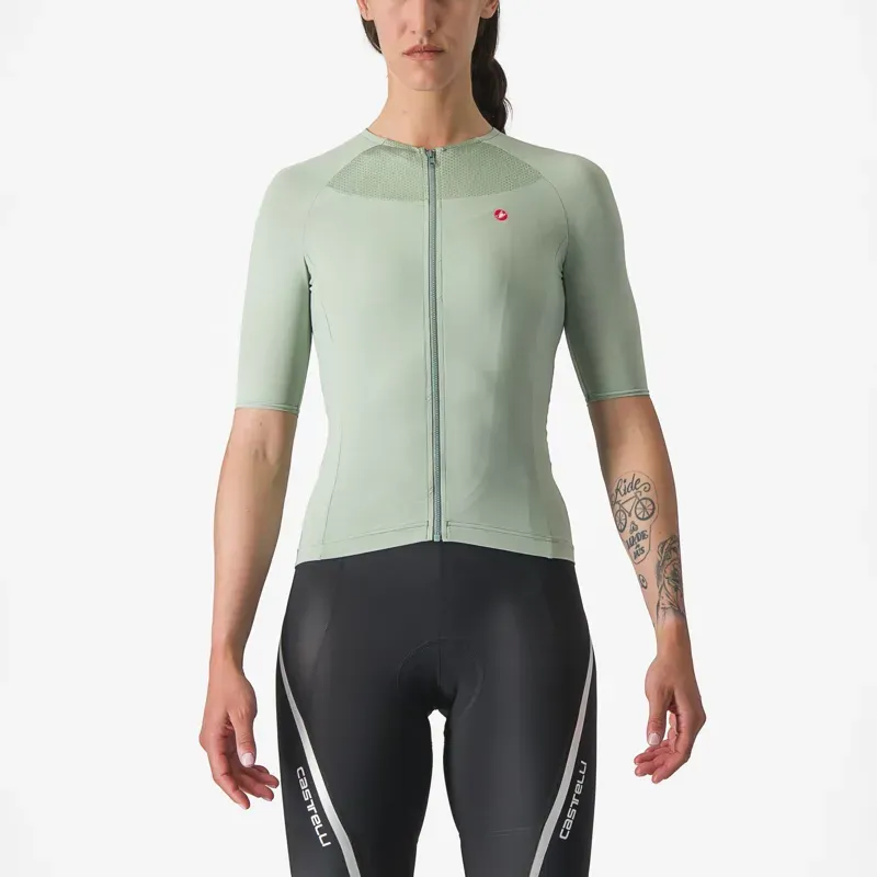 Castelli Velocissima 2 Women's Jersey In Defender Green/Twilight Blue