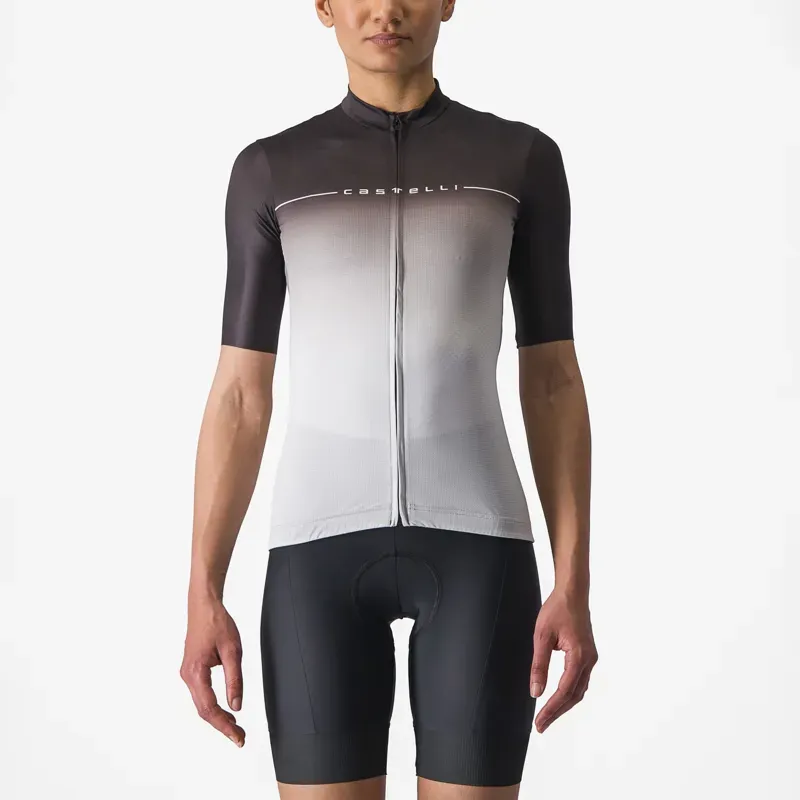 Castelli Salita Women's Jersey In Black/Silver Grey/White