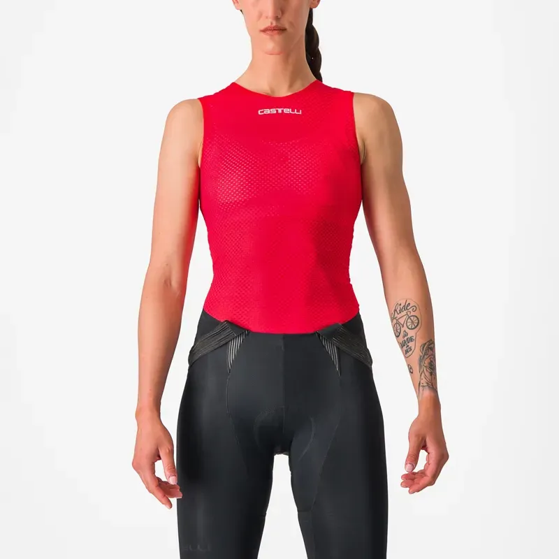 Castelli Pro Mesh Women's Sleeveless Base Layer In Hibiscus