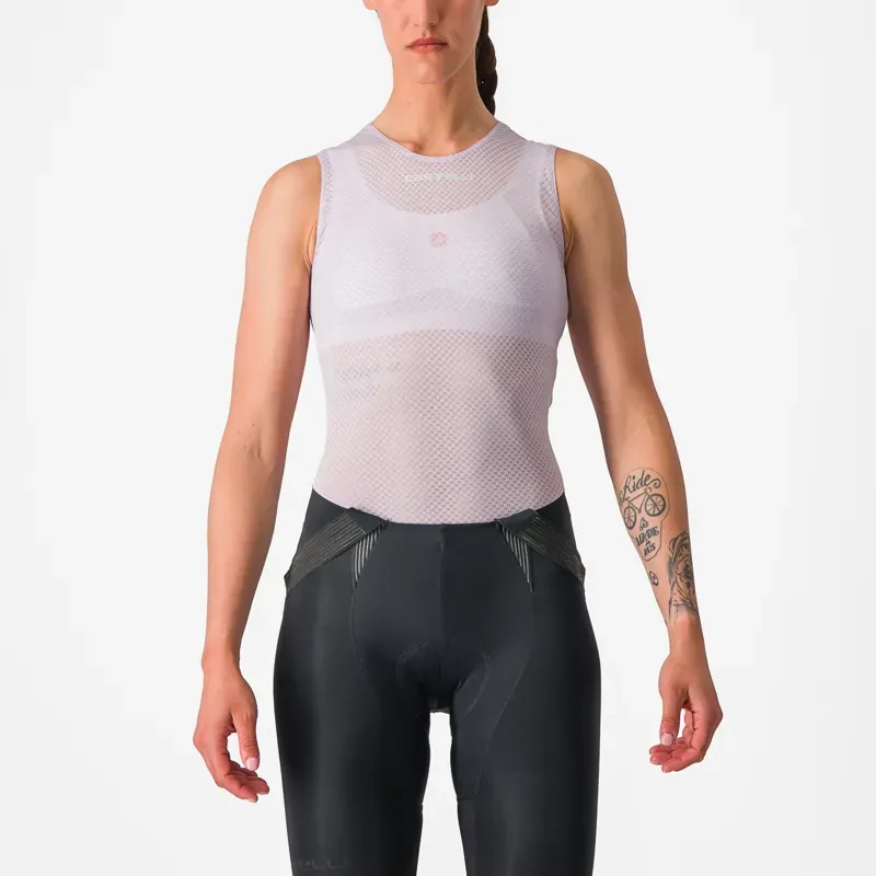 Castelli Pro Mesh Women's Sleeveless Base Layer In Purple Mist