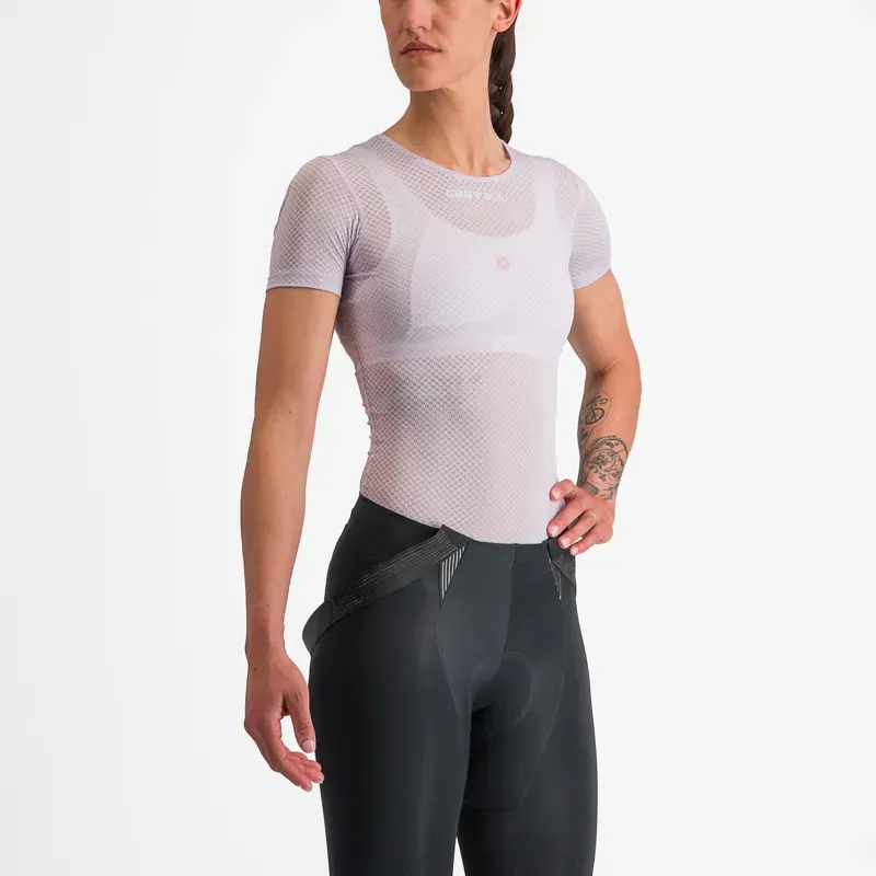 Castelli Pro Mesh Women's Short Sleeve Base Layer In Purple Mist