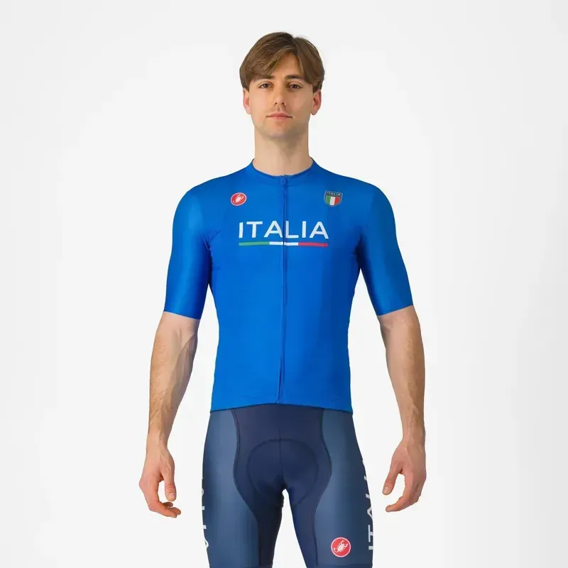 Castelli Italia Paris Competizione Jersey In Olympic Blue