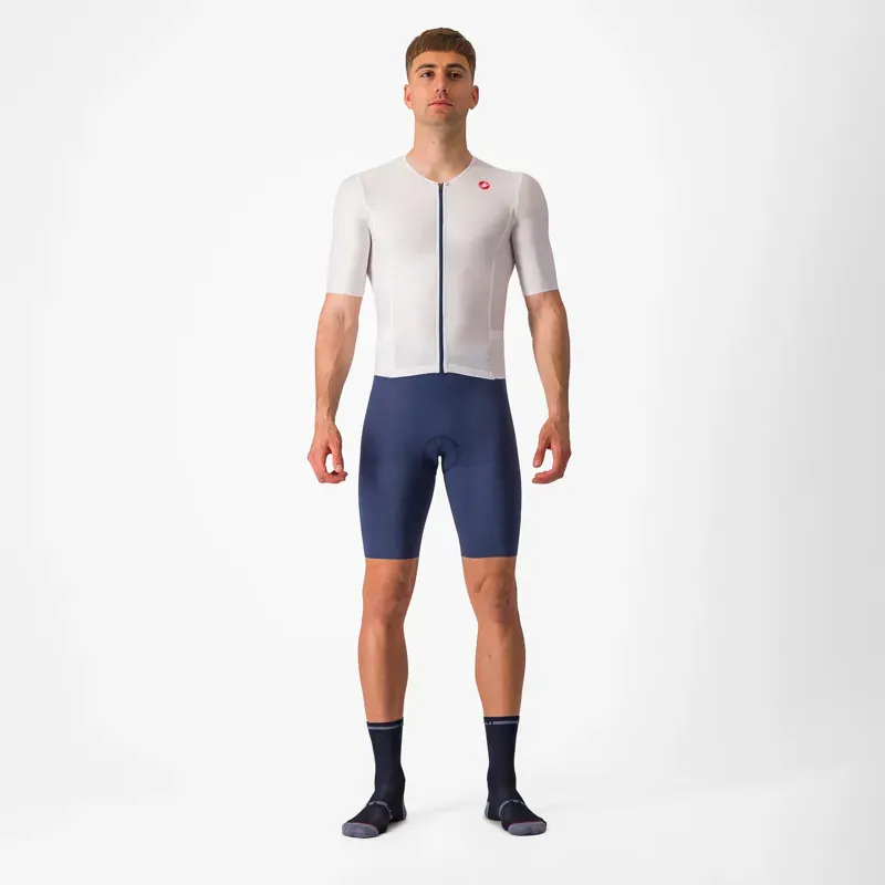 Castelli Sanremo Ultra Speed Suit In Ivory/Belgian Blue