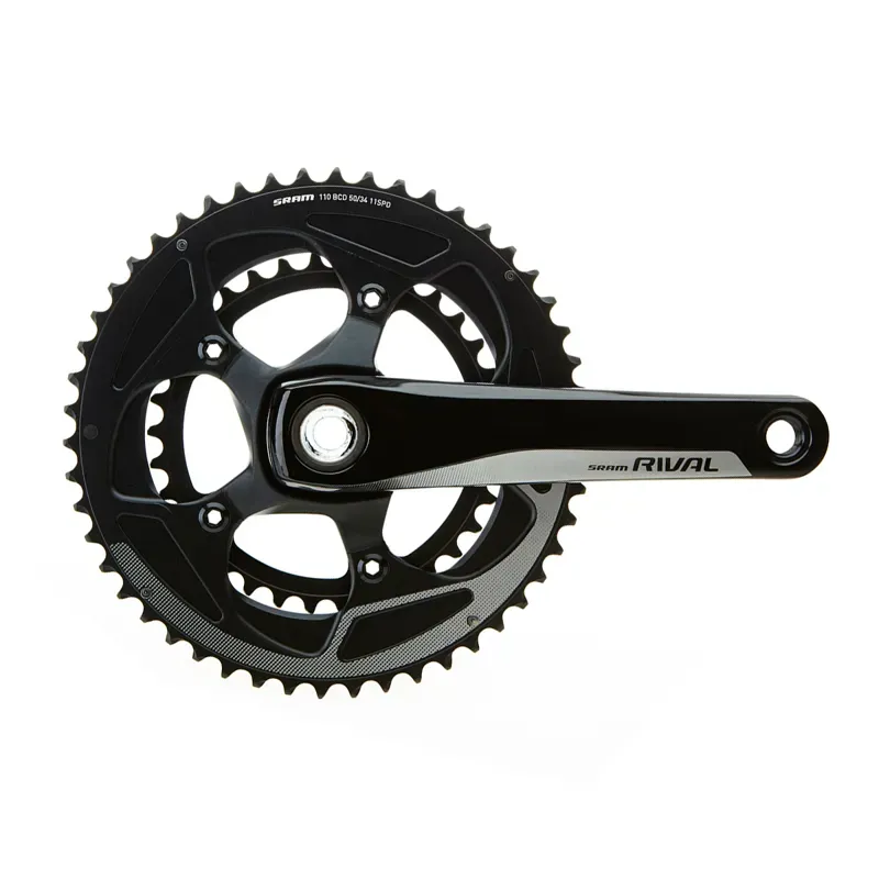 SRAM Rival 22 GXP 170mm 50-34-tooth 11-sp Crankset w/o Cups in Black