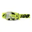 100% Armega Forecast Clear Lens Goggles in Neon Yellow