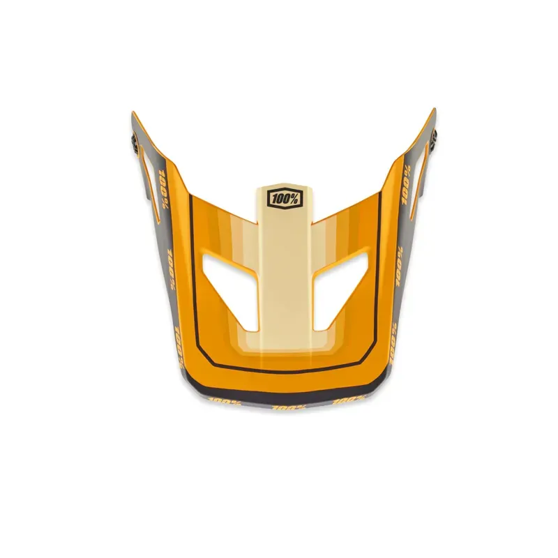 100% Status Replacement Visor in Topenga Orange/Black