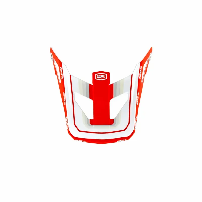 100% Status Replacement Visor in Topenga Red/White