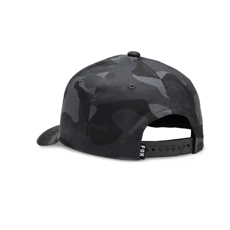 Fox Camo 110 Youth Snapback Hat in Black Camouflage-1