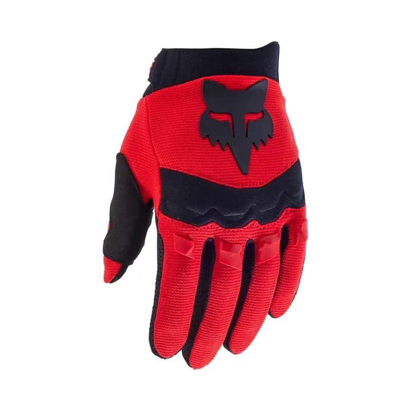 Fox Dirtpaw Youth Gloves in Fluorescent Red