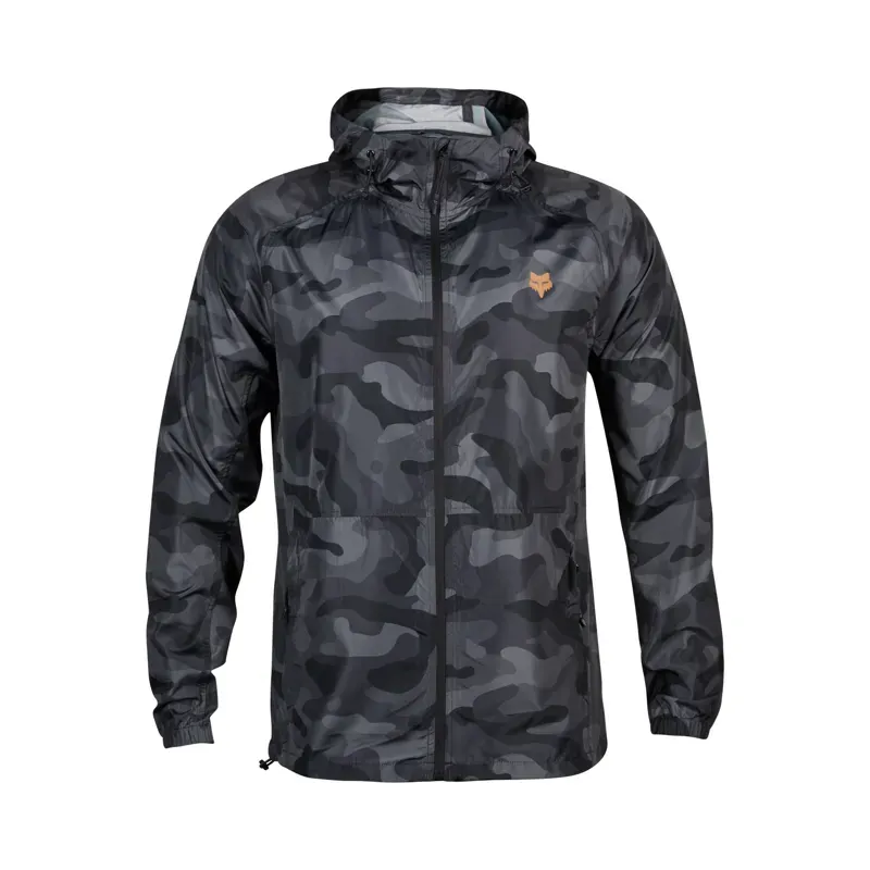 Fox Head Camo Windbreaker in Black Camouflage