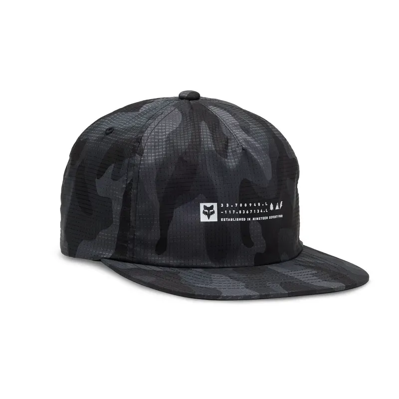 Fox Base Over Adjustable Hat in Black Camo