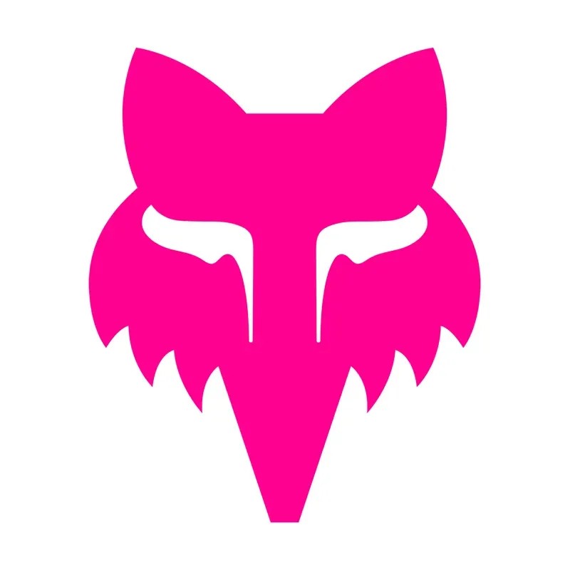 Fox Head 2.5in Sticker in Pink