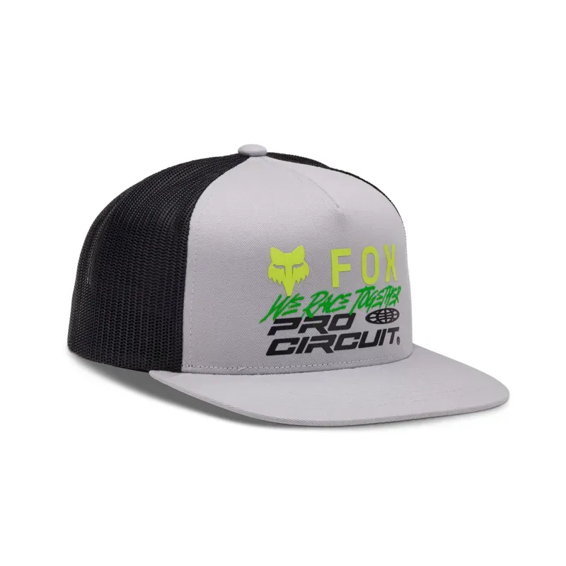 Fox X Pro Circuit Snapback Hat in Steel Grey