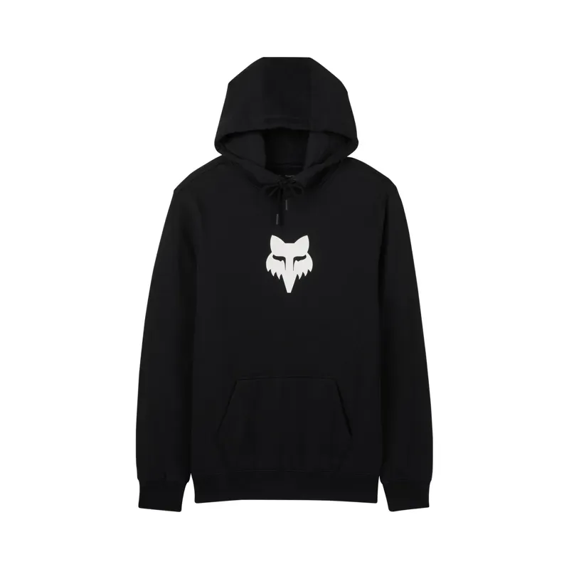 Fox Head Pullover Hoodie in Black