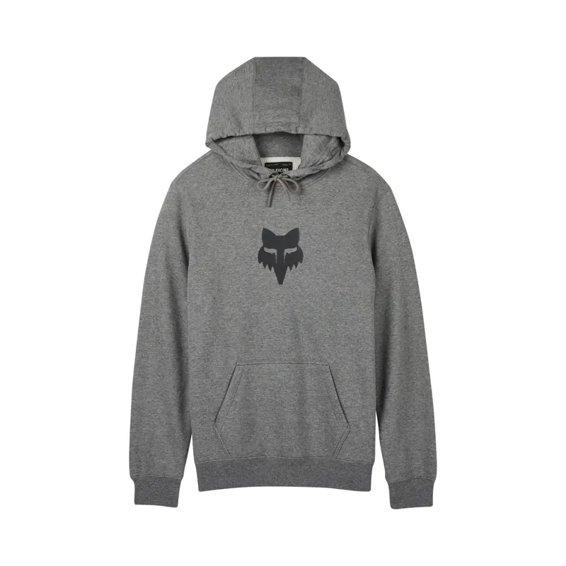 Fox Head Pullover Hoodie in Heather Graphite