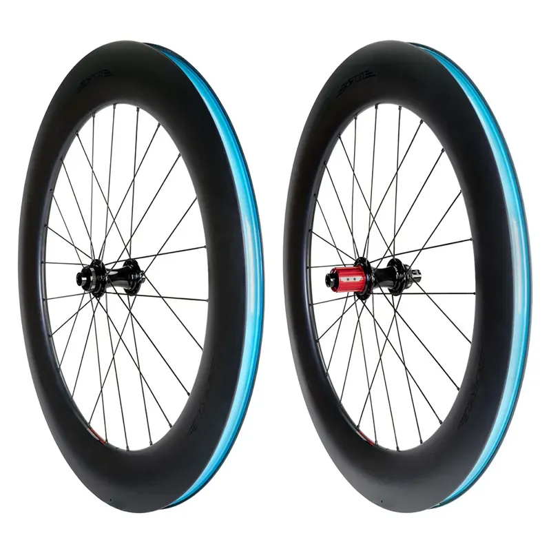 Carbaura RCD 80mm Wheelsets Black 700c pair
