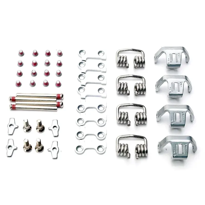 HT Components T-1 Pedal Clip Mechanism Kit in Silver