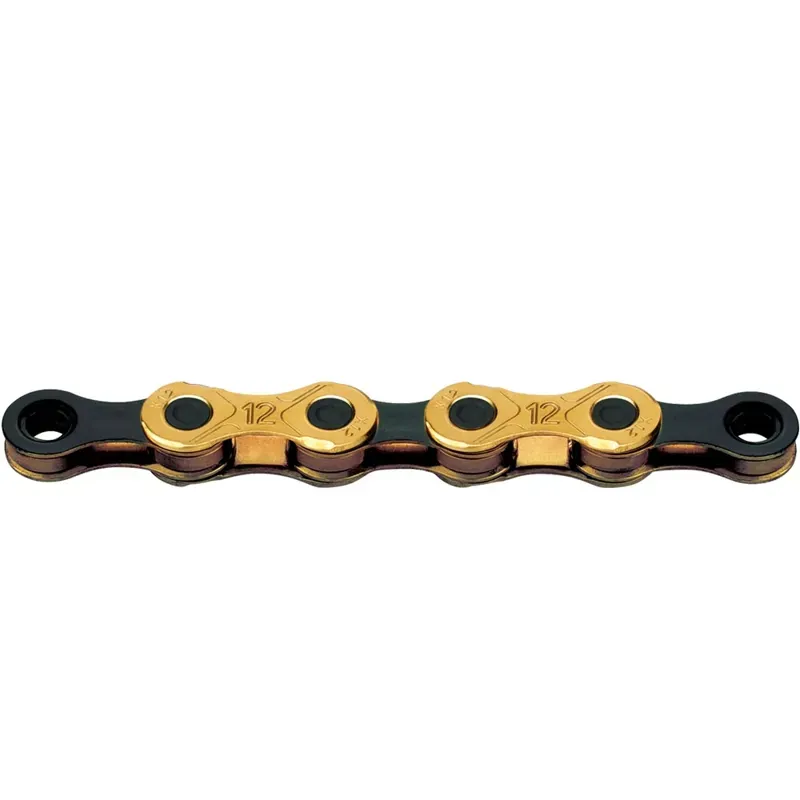 KMC X12 Ti-N 126L Waxed Chain in Gold/Black