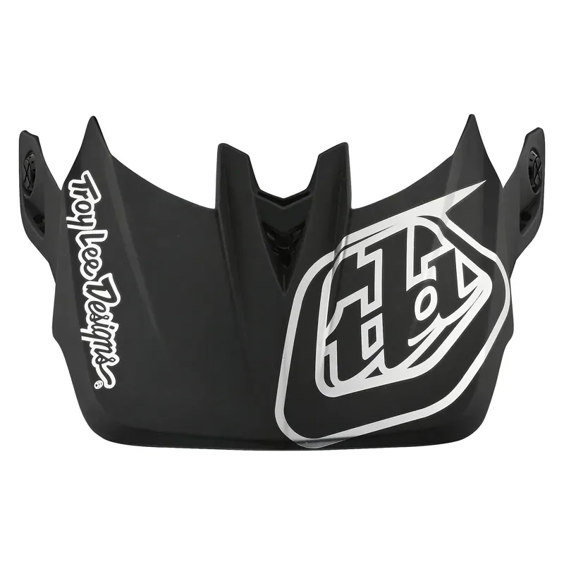 Troy Lee Designs D4 Visor Stealth Black Silver 