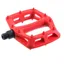 DMR V6 Cro-Mo Axle Plastic Flat Pedal in Red