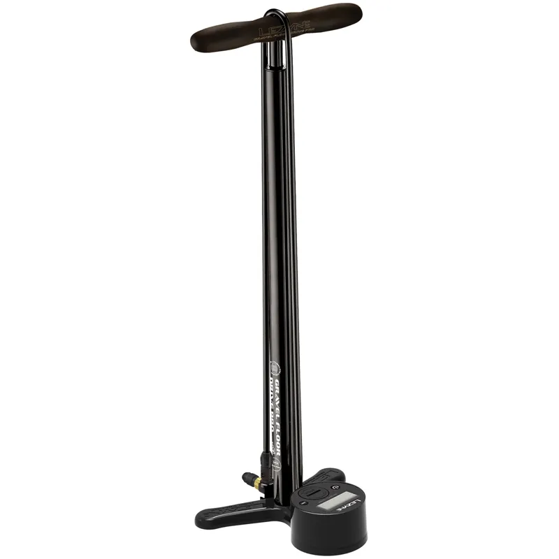 Lezyne Gravel Digital Drive Track Pump in Black