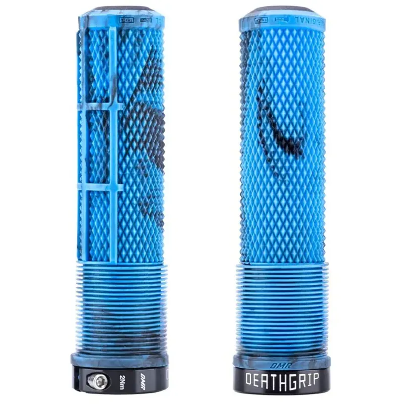 DMR DeathGrip 2 Thin Flangeless Grips in Blue Marble