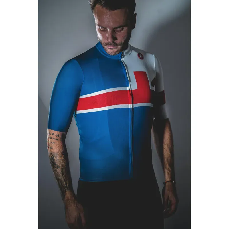 Castelli World Champs Squadra Mens UK Jersey in Blue