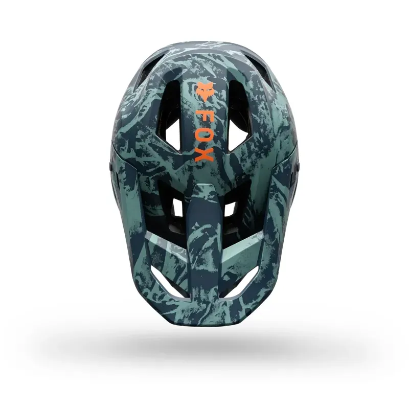 Fox Youth Rampage Image Print Helmet in Arctic Blue-4