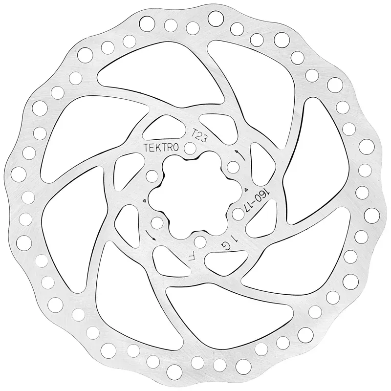 Tektro TR24 160mm Lyra Disc Rotor in Silver