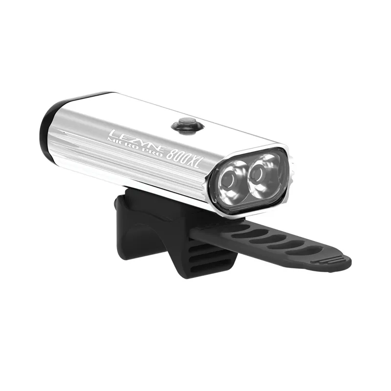 Lezyne LED Micro Drive Pro 800XL Front Light in Silver