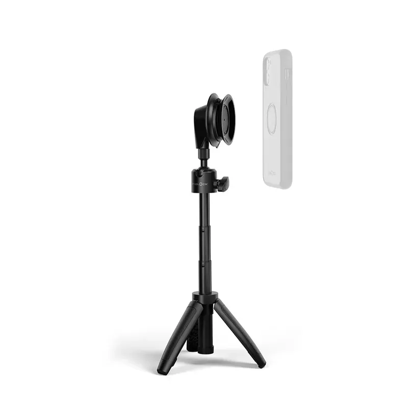 Fidlock VACUUM Mini Tripod Desk Magnetic Smartphone Base in Black
