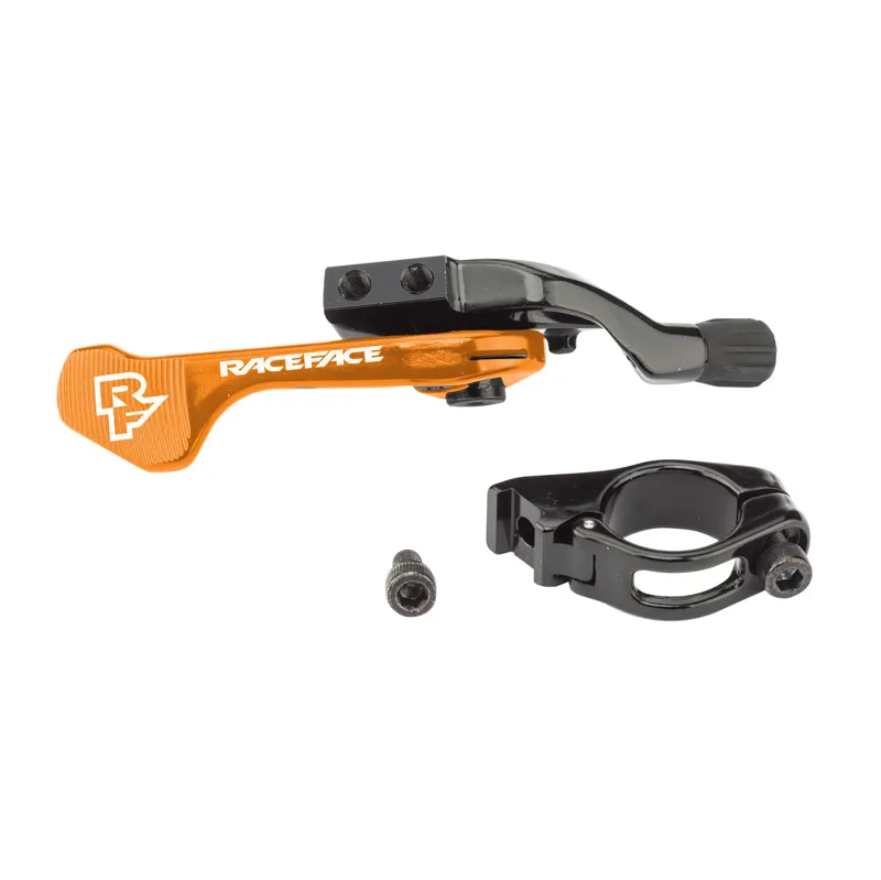 Race Face Turbine R 1x Dropper Seatpost Lever in Orange