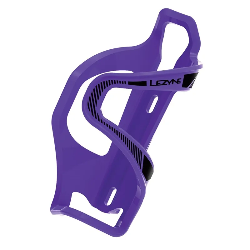 Lezyne Flow SL Side Entry Bottle Cage in Purple