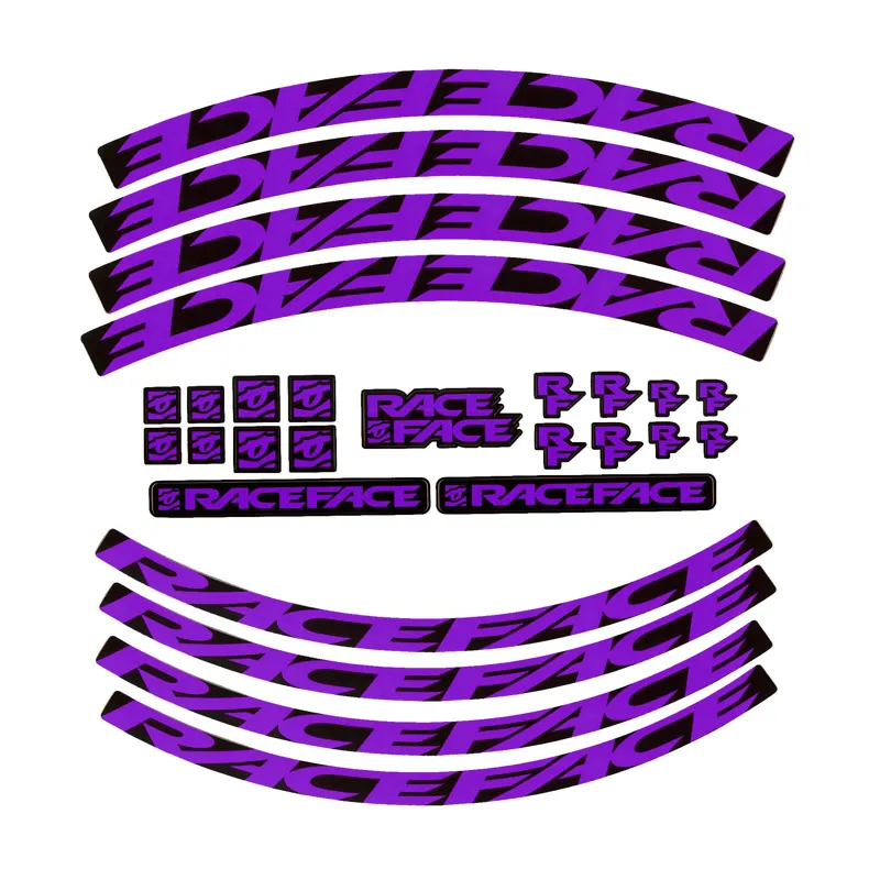 Race Face Decal Kit in Purple