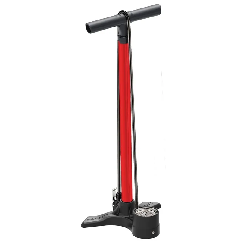 Lezyne Macro Floor Drive Track Pump in Red