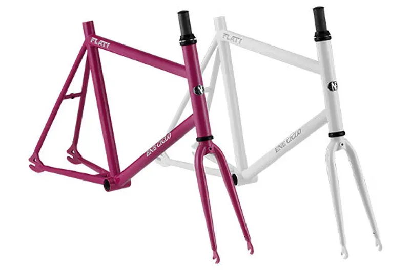 Dia-Compe ENE Ciclo Flat-1 460mm Frameset in Pink