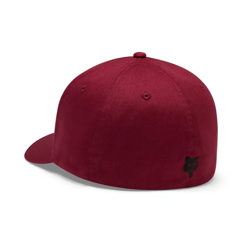 Fox Badge Flexfit Hat in Cabernet-1