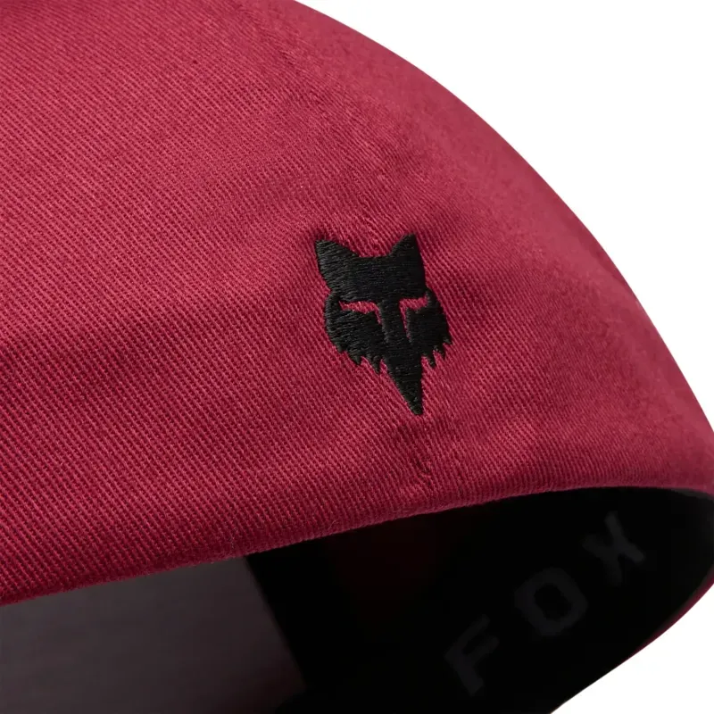 Fox Badge Flexfit Hat in Cabernet-4