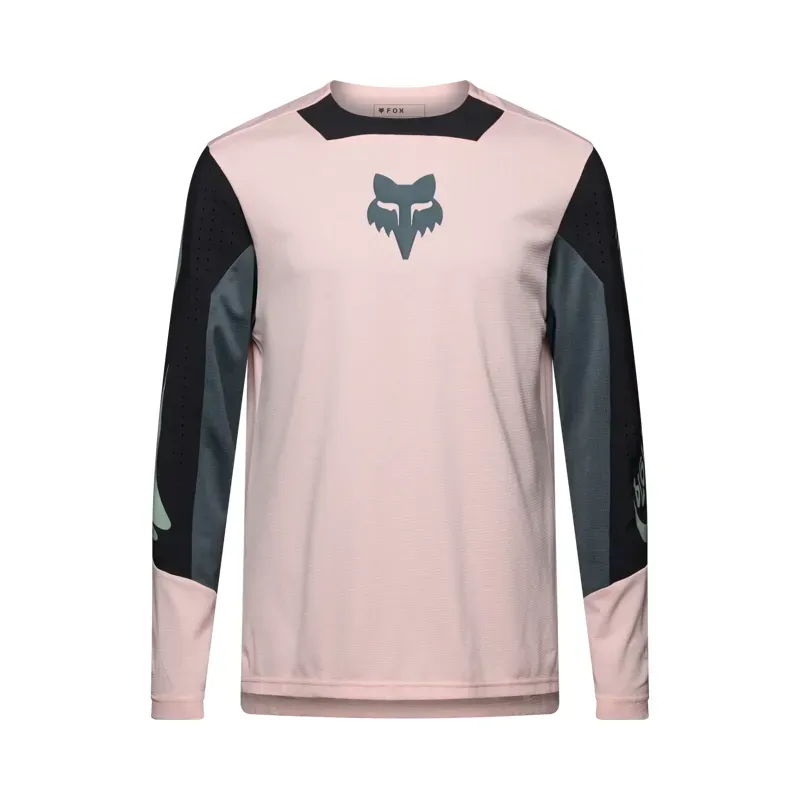 Fox Defend Creation Long Sleeve Jersey in Blush Pink