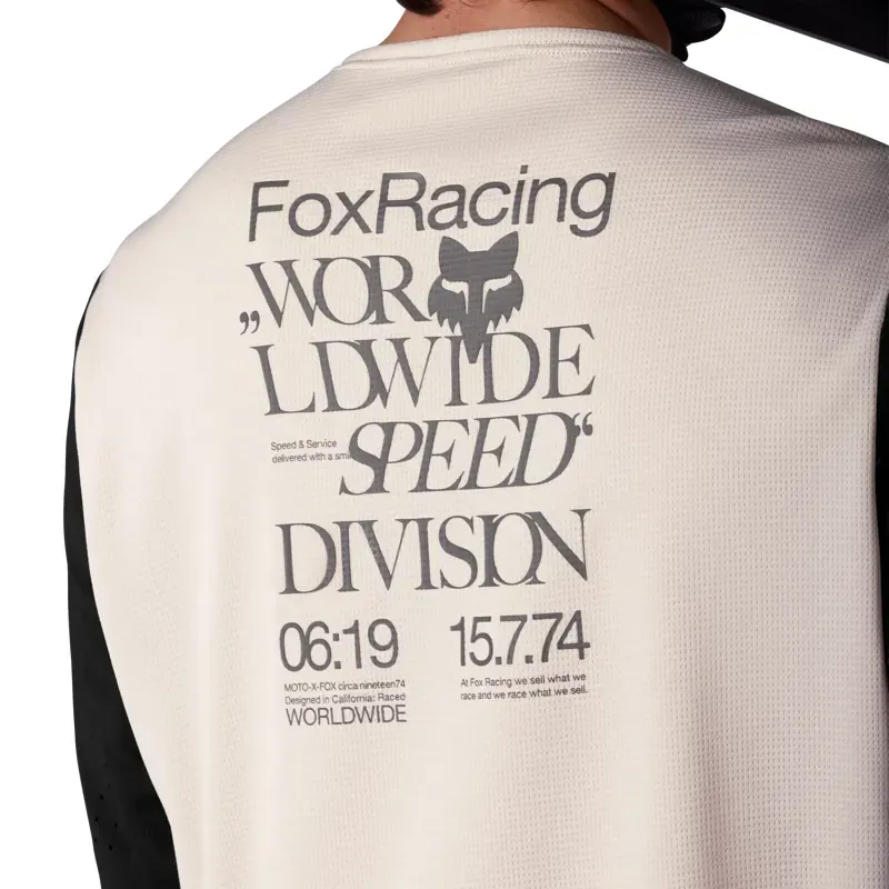 Fox Defend Park Special Edition Long Sleeve Jersey in Chalk White-4