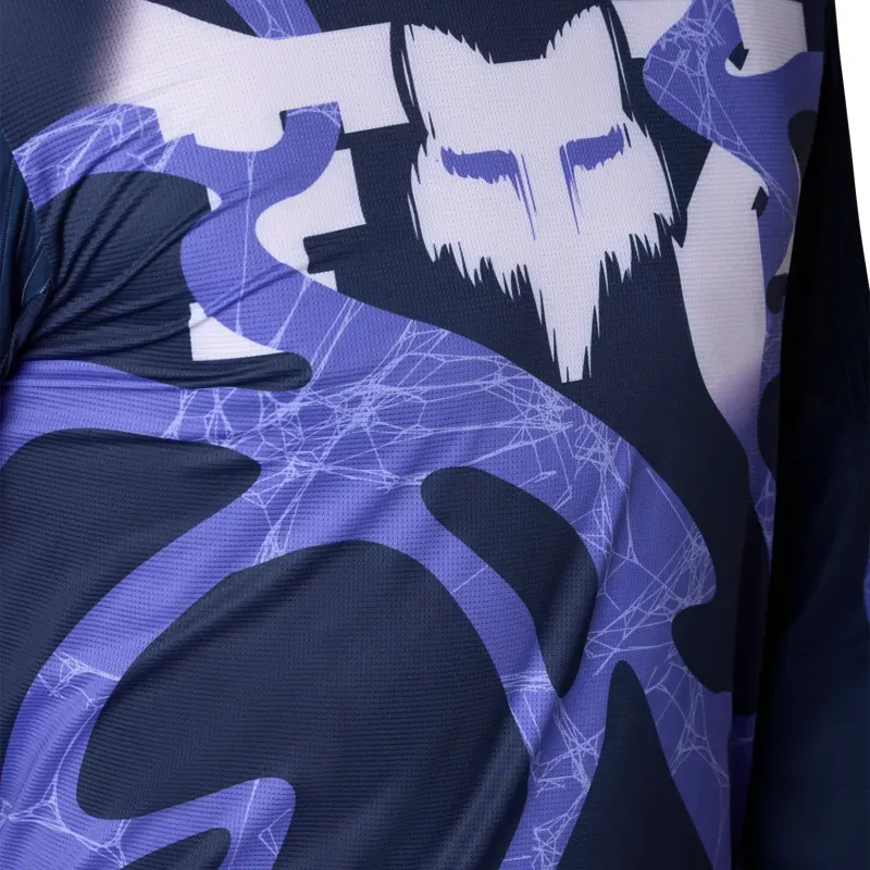 Fox Flexair Diffuse Special Edition Long Sleeve Jersey in Blueberry-4