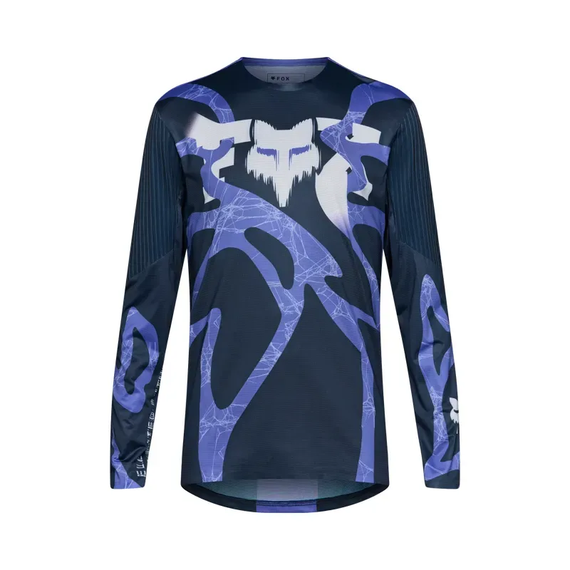 Fox Flexair Diffuse Special Edition Long Sleeve Jersey in Blueberry