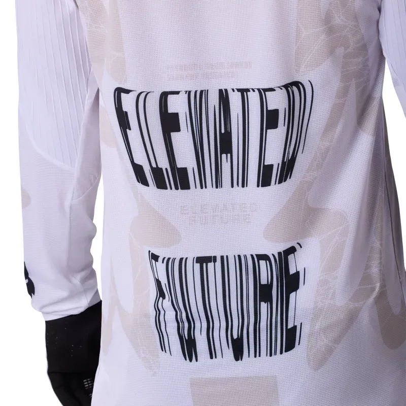 Fox Flexair Diffuse Special Edition Long Sleeve Jersey in White-5