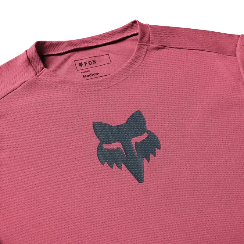 Fox Ranger Fox Head Long Sleeve Jersey in Berry-2