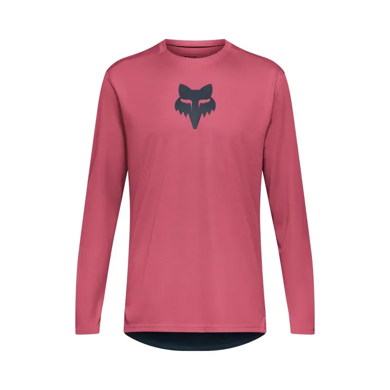 Fox Ranger Fox Head Long Sleeve Jersey in Berry