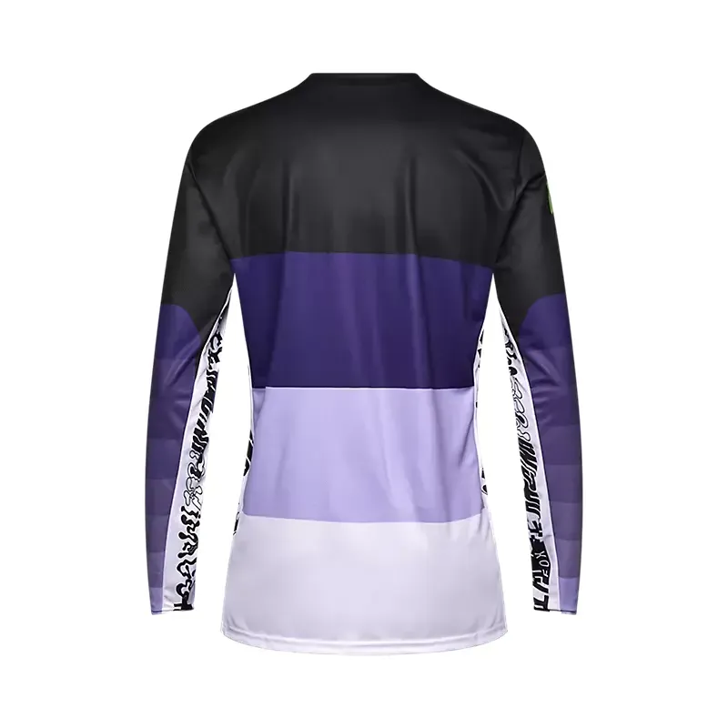 Fox Ranger Grid Long Sleeve Jersey in Black-1