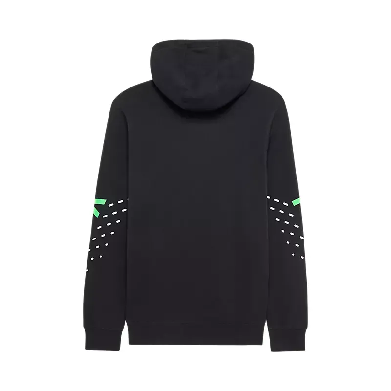 Fox Shield Pullover Hoodie in Black-1