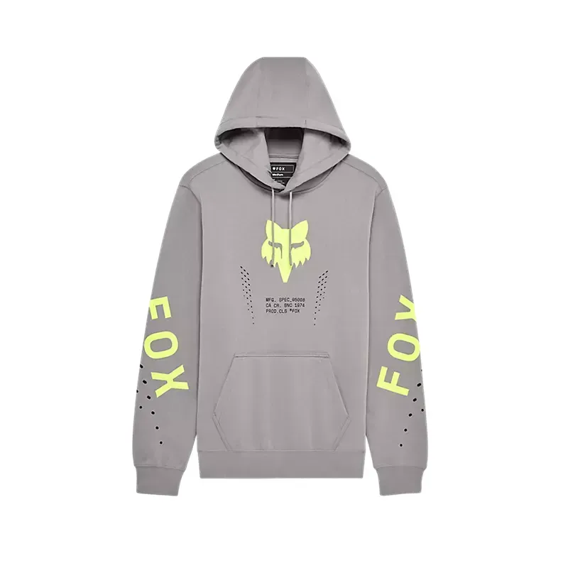 Fox Shield Pullover Hoodie in Steel Grey